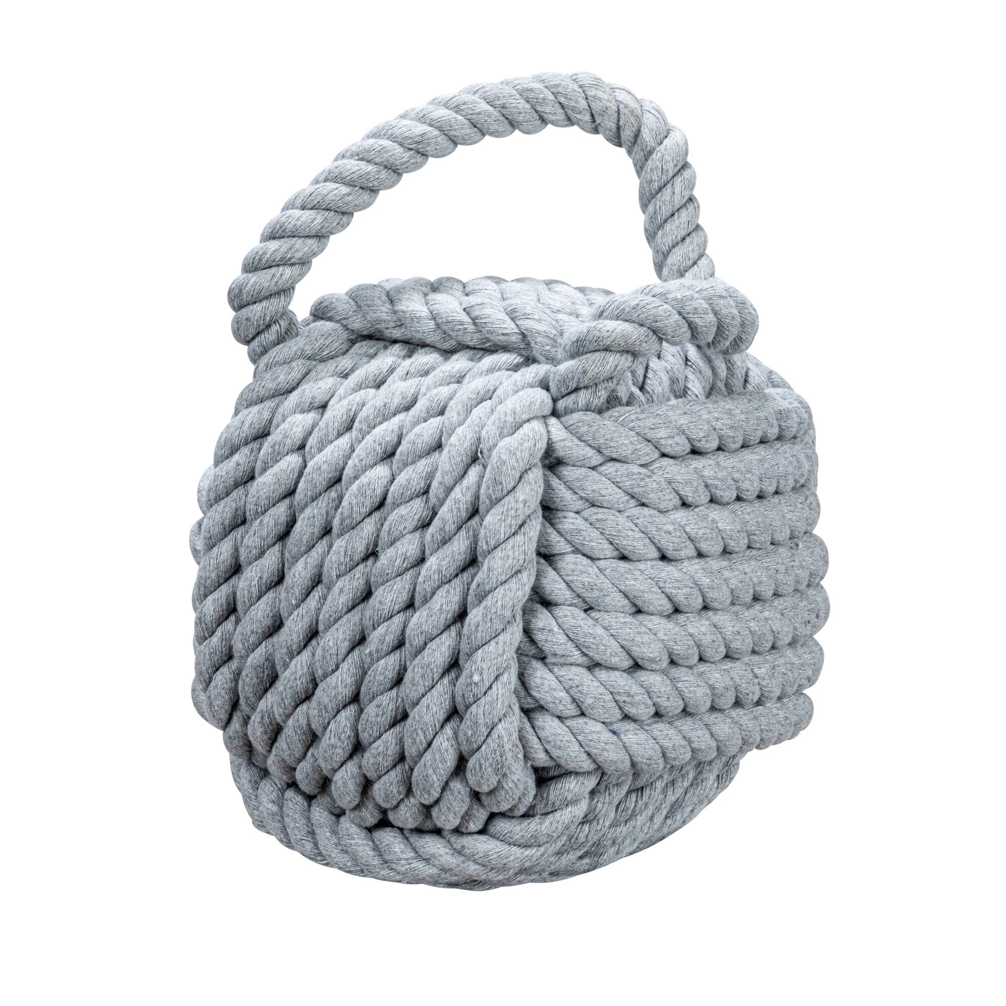 Hello Honey® 6" Gray Nautical Rope Knot Decoration